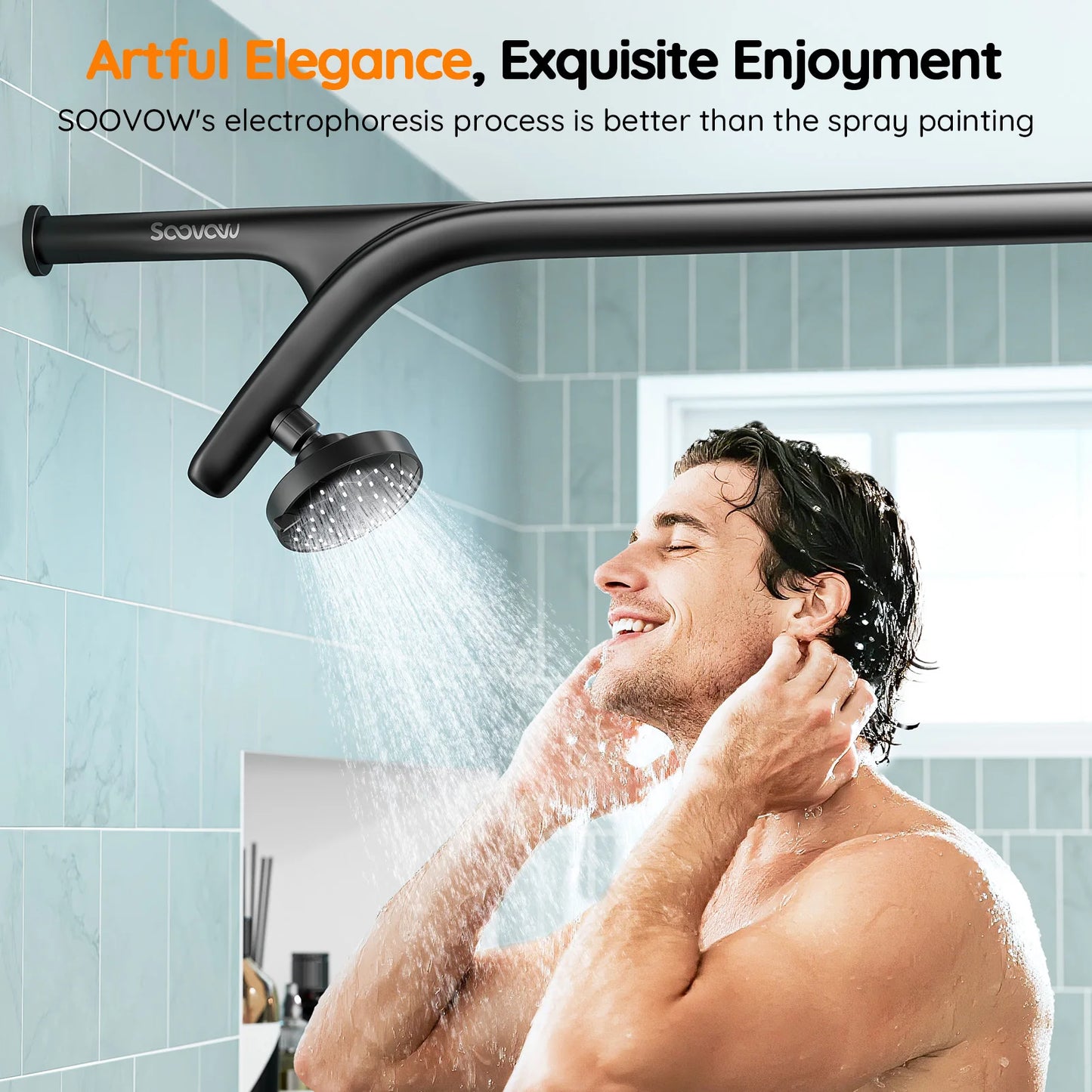 Tandem Shower Head For Couples Dual Shower Head System