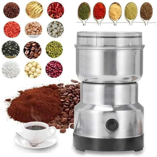 Multi Purpose Electric Grinder With Four Edged Blade For Coffee