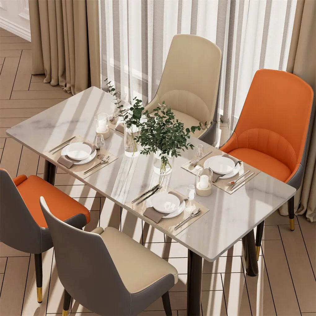 LUVODI 2 Piece Upholstered Dining Chairs With Arms