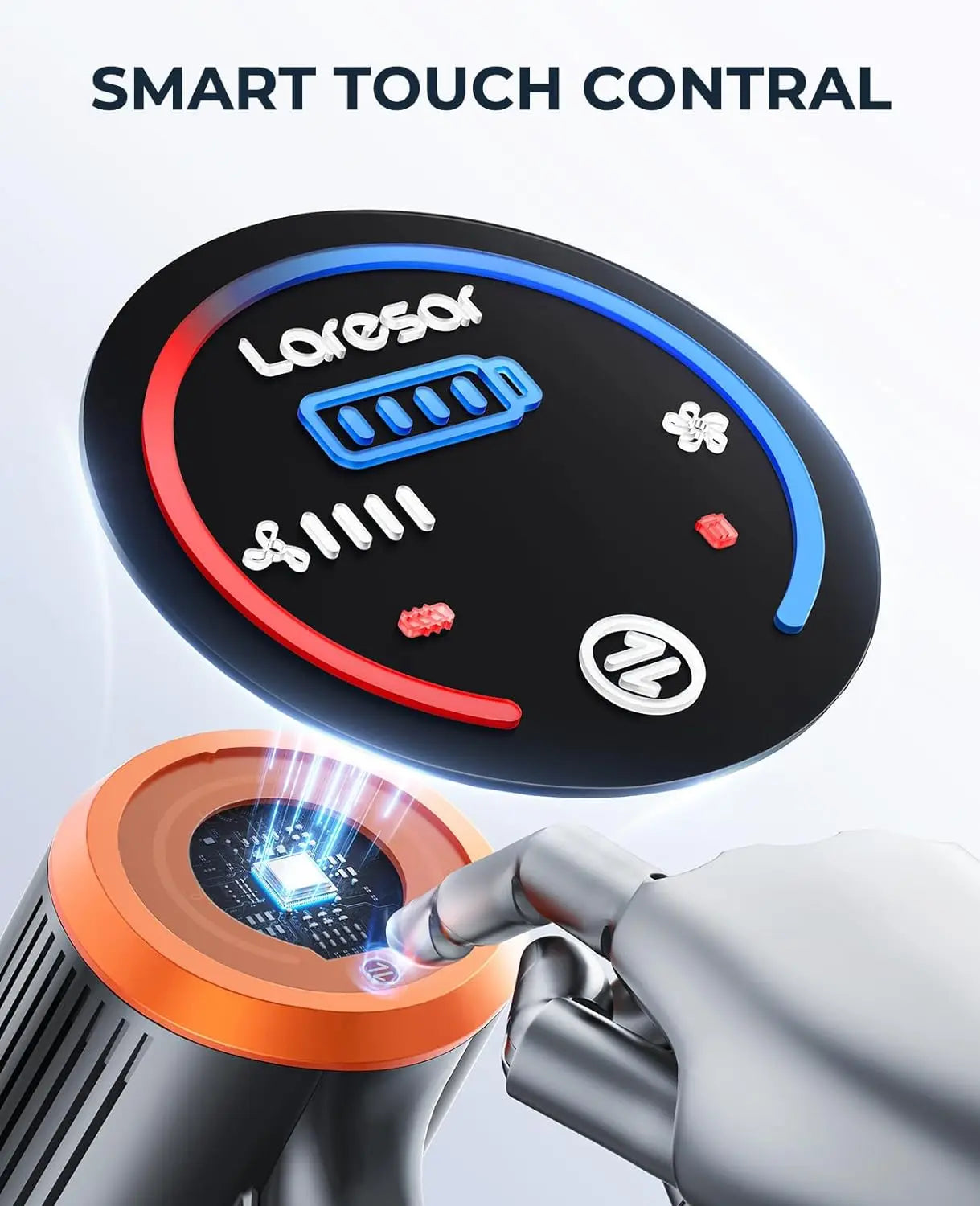 LARESAR Elite 8 Cordless Vacuum Cleaner Handheld 450W Detachable Battery