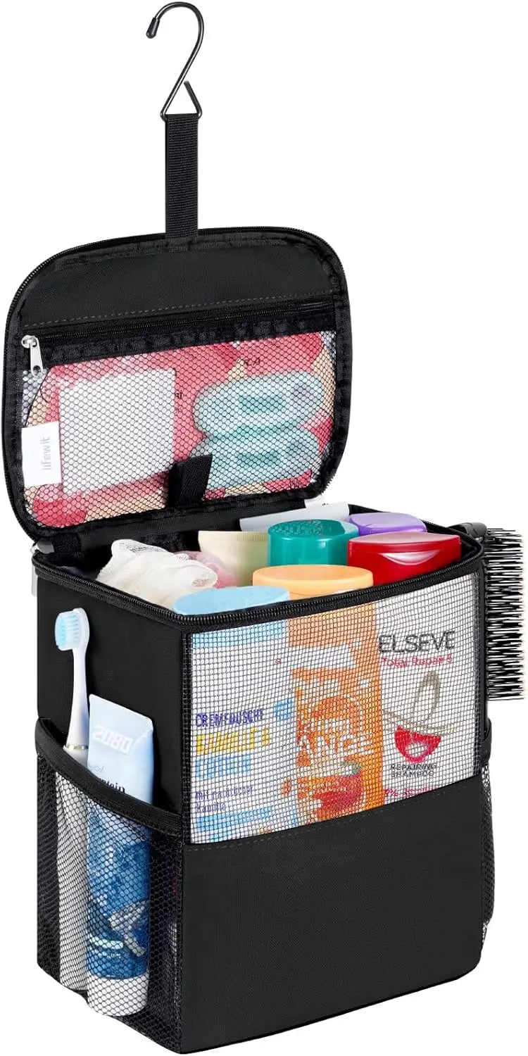 Shower Bag Mesh Caddy Portable Dorm Tote for Gym Travel