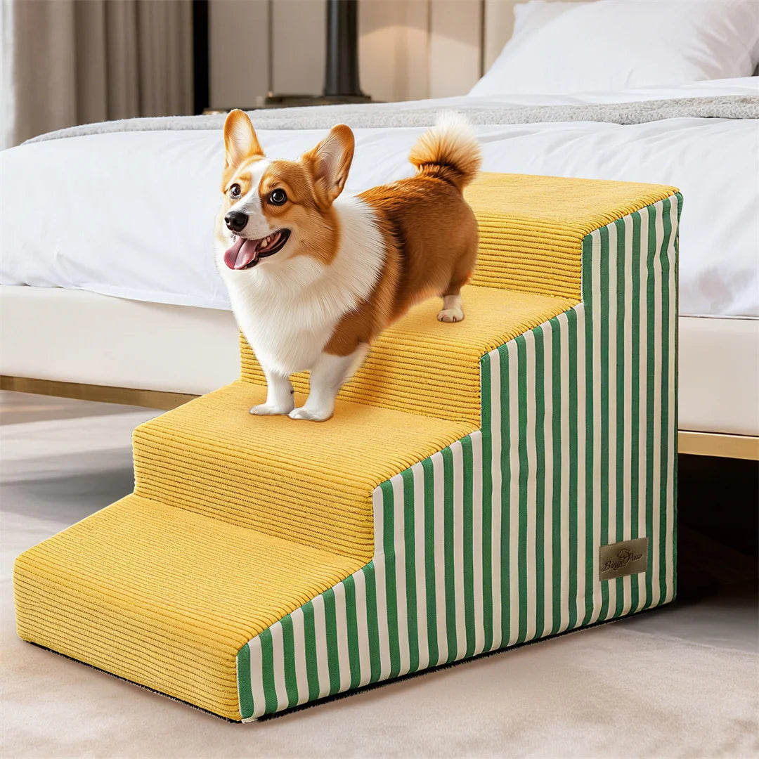 Bright Pet Stairs For Dogs High Density Foam Ramp NonSlip