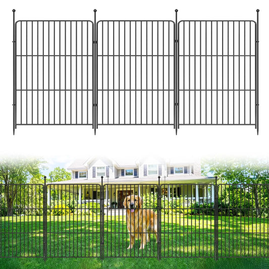 Garden Fence No Dig Metal Barrier For Yard And Pets