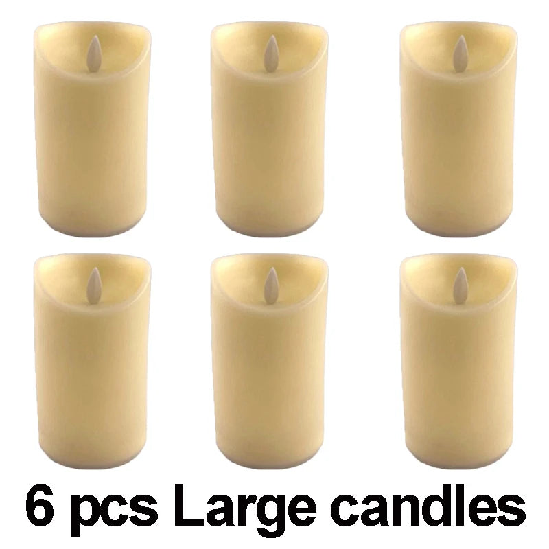 Moving Wick LED Candle With Dancing Flame Safe For Kids