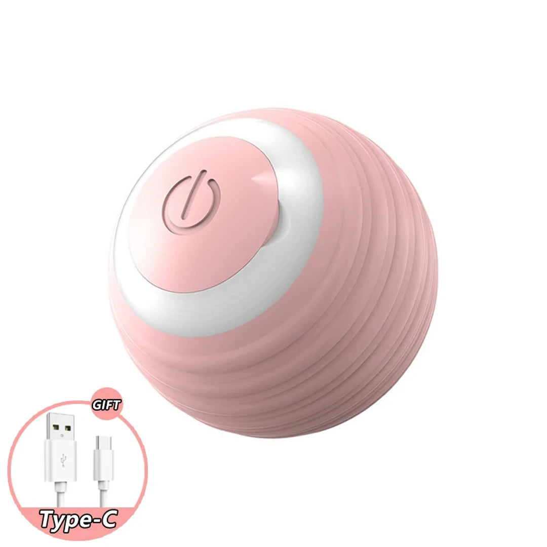 Interactive Cat Ball Toy USB Rechargeable Teaser Automatic For Kitty