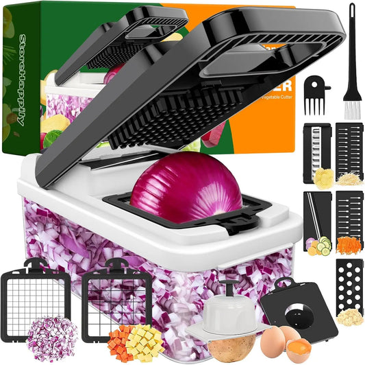 12-In-1 Vegetable Chopper With 7 Blades