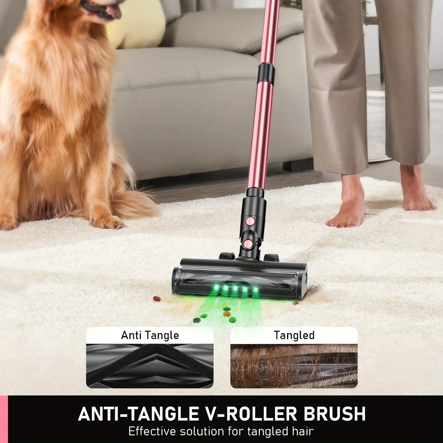 SUXIANGVAC Cordless Vacuum Cleaner 8 In 1 45Kpa Powerful Suction