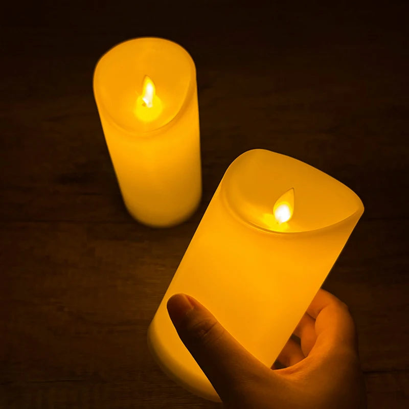 Moving Wick LED Candle With Dancing Flame Safe For Kids