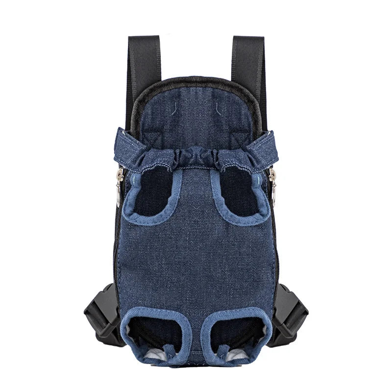 Outdoor Dog Backpack Carrier Breathable Mesh Travel Bag