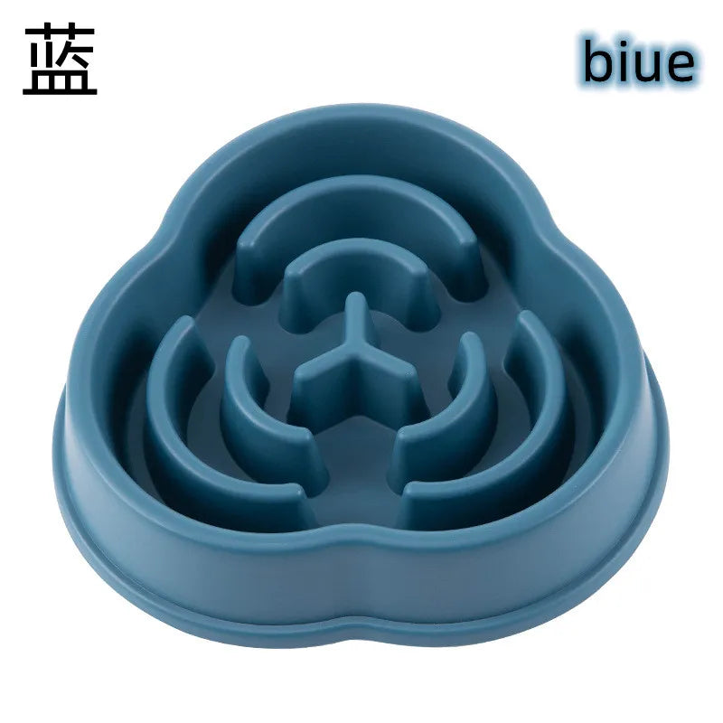 Slow Feeder Pet Bowl Anti Choking Non Slip Round Design