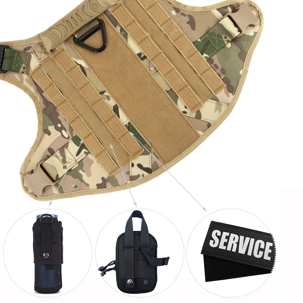 Tactical Dog Harness Leash Set For Training And Walking