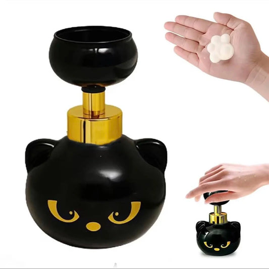 Cute Cat Paw Foam Soap Dispenser With Flower Shape