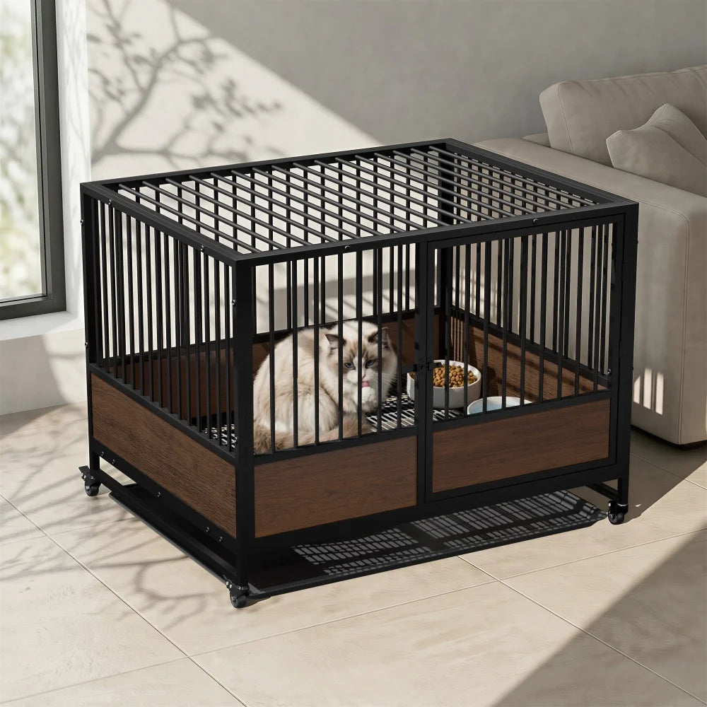 Heavy Duty Metal Cat Cage Enclosure For Cats And Dogs