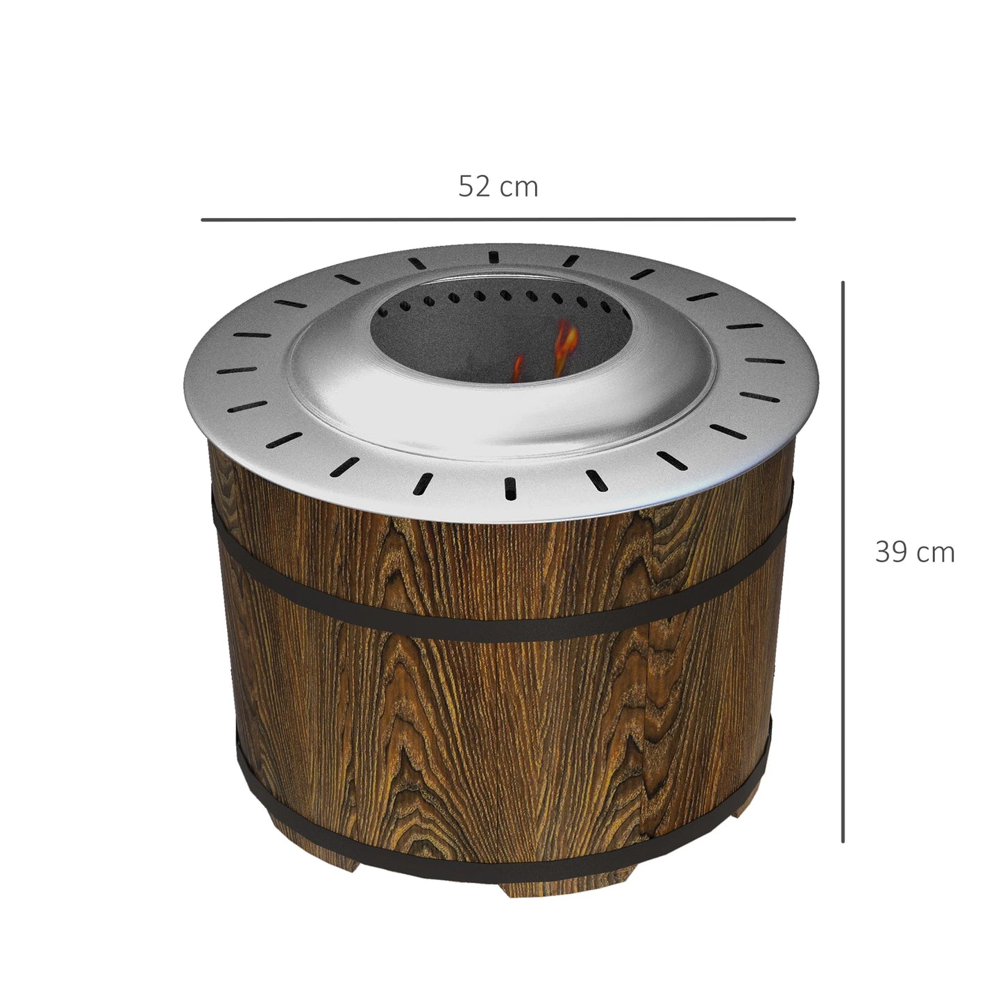 Smokeless Fire Pit With Mat Magnesium Oxide For Outdoor Use
