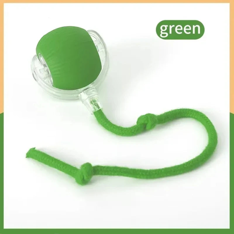 Interactive Silicone Smart Cat Ball Toy With Auto Obstacle Avoidance