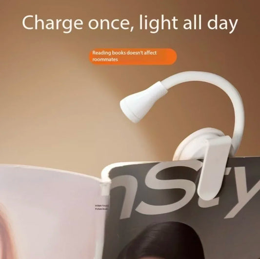 HomeFISH Mini LED Book Light Clip 360 Degree Adjustable Lamp