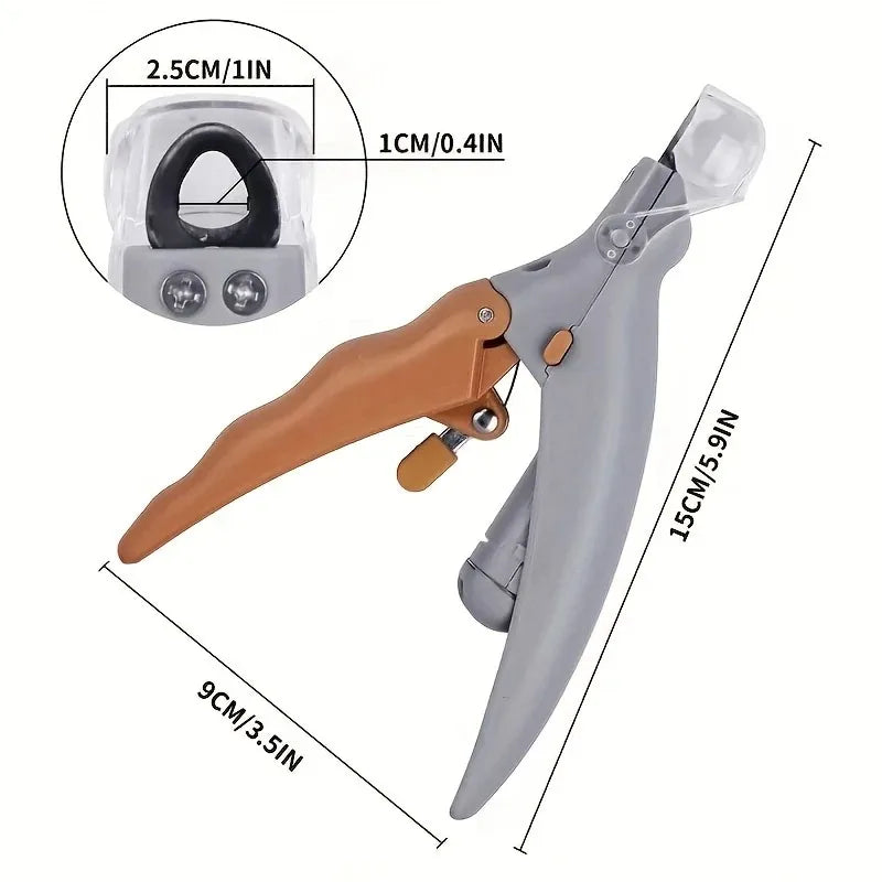 LED Pet Nail Clipper With Integrated Illumination For Dogs Cats
