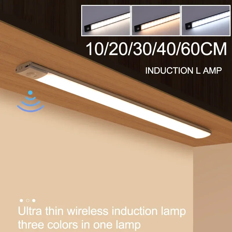 Wireless Rechargeable LED Motion Sensor Cabinet Light Battery Operated