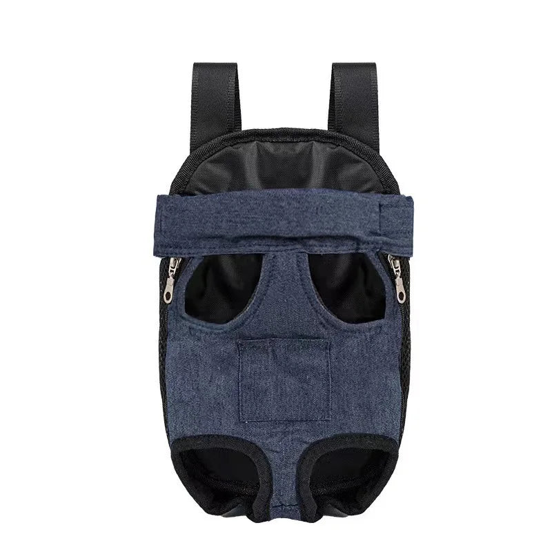 Outdoor Dog Backpack Carrier Breathable Mesh Travel Bag