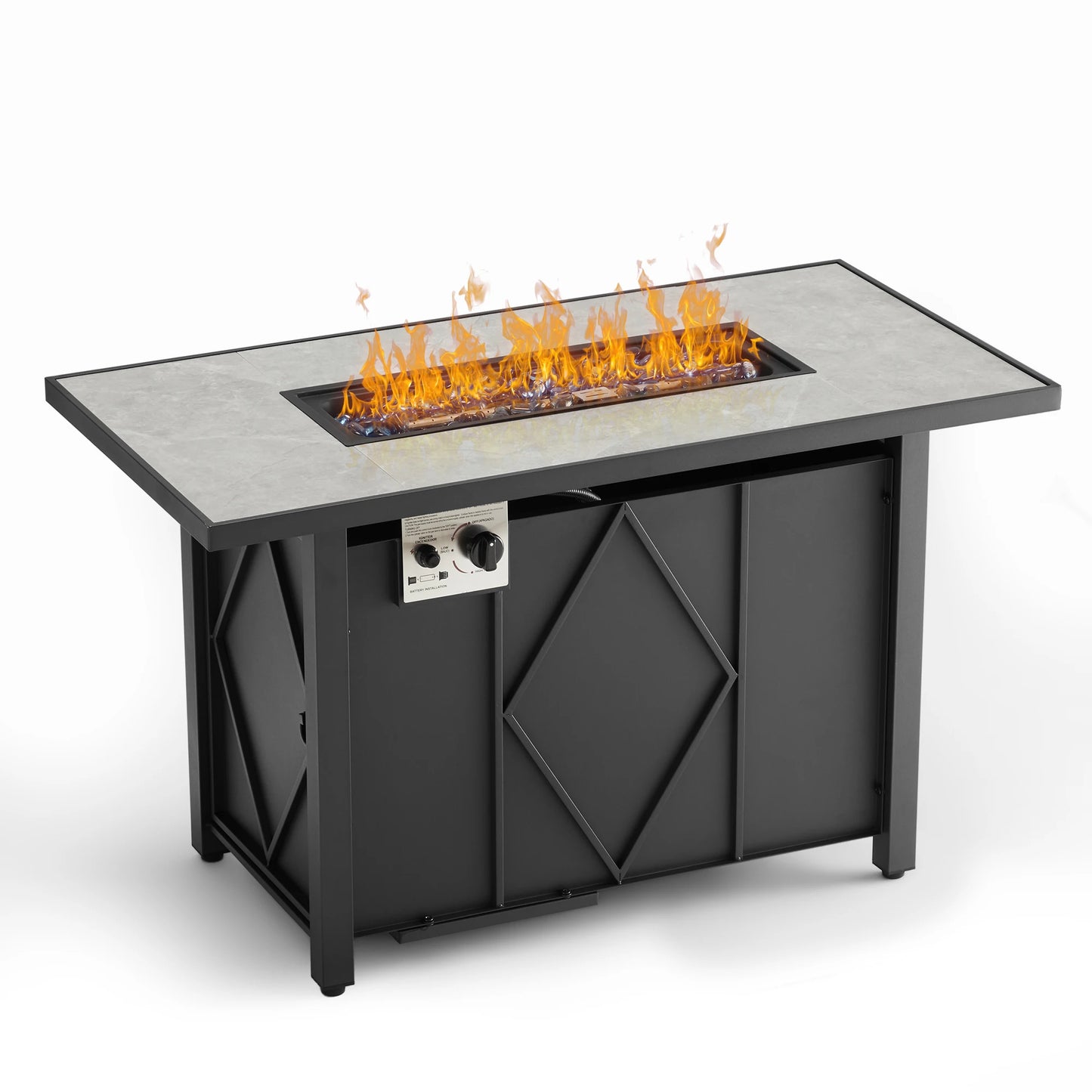 JHK Outdoor Propane Fire Pit Table 50,000 BTU CSA Certified