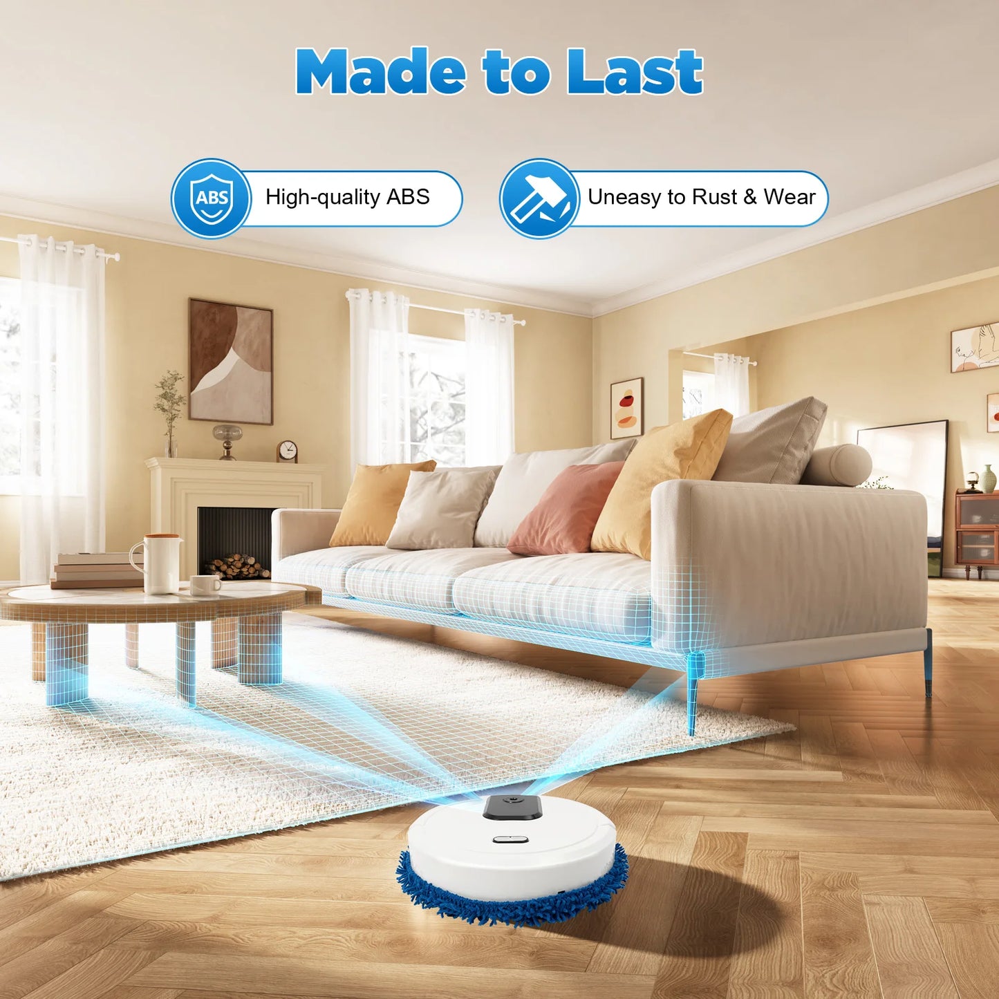 Bymaocar Auto Smart Robotic Mopping Machine Wet Dry Dual Use