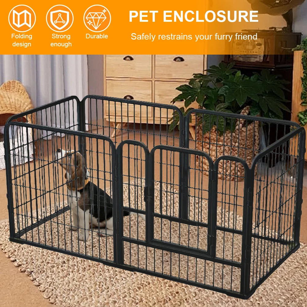 APWIKOGER Heavy Duty 6 Panel Pet Playpen Foldable Kennel