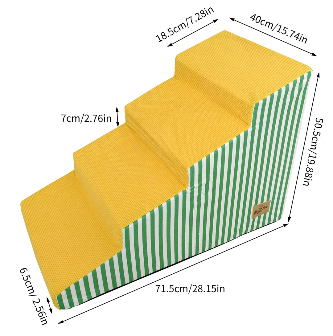 Bright Pet Stairs For Dogs High Density Foam Ramp NonSlip