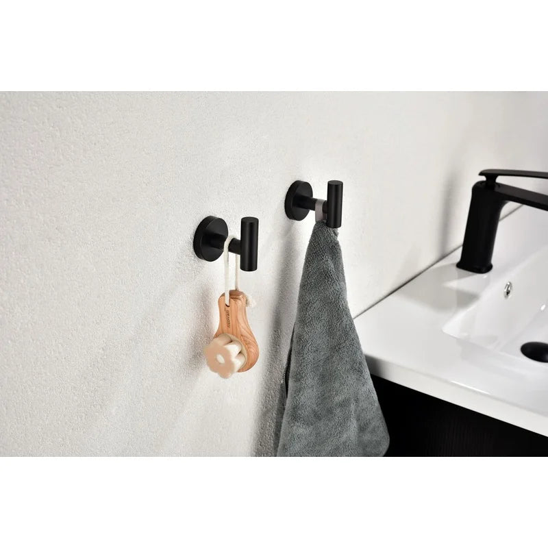 Wall Mounted 4 Pack Stainless Steel Towel And Coat Hooks