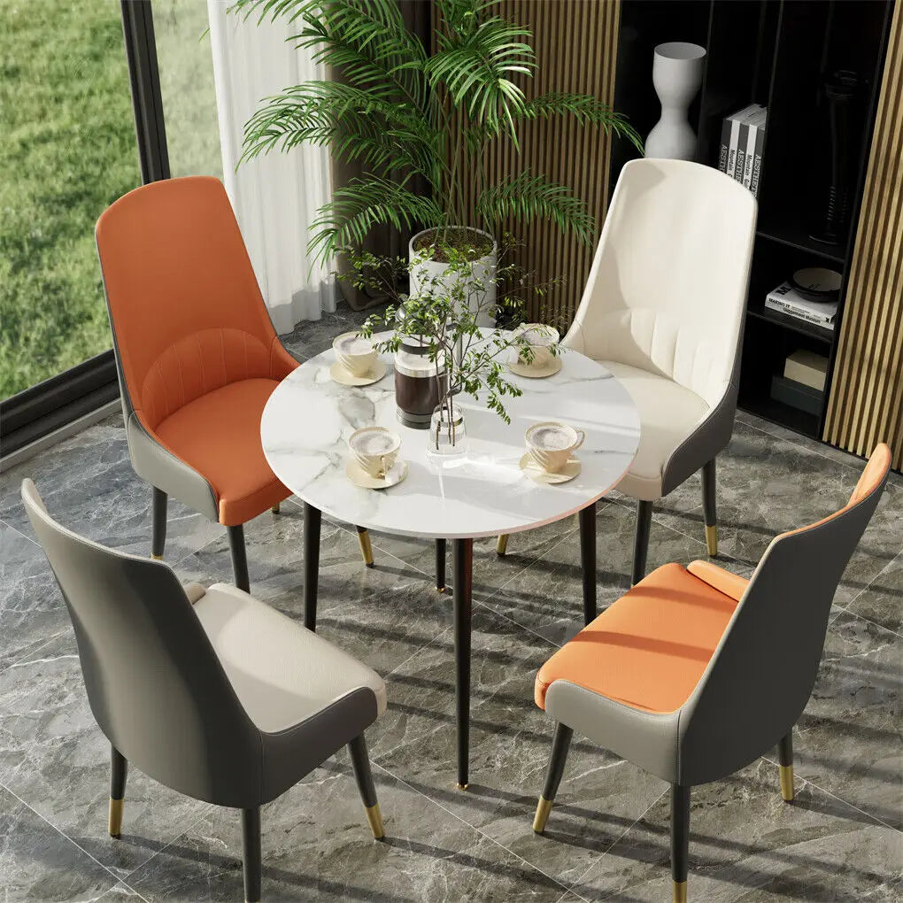 LUVODI 2 Piece Upholstered Dining Chairs With Arms