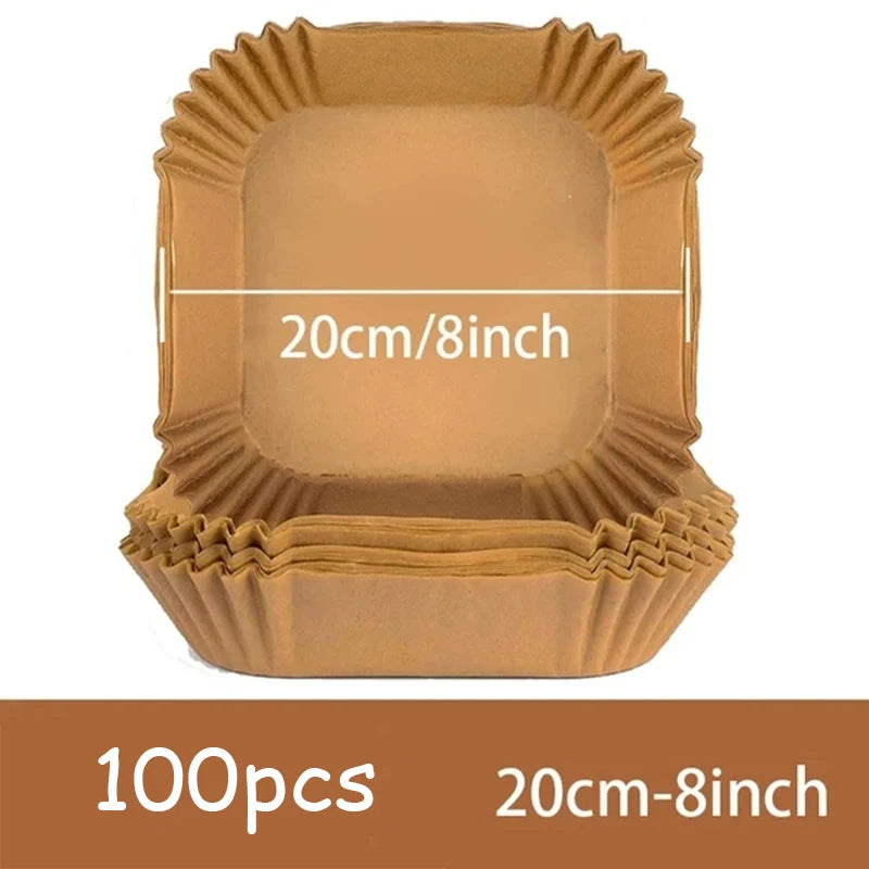 Eco Friendly Air Fryer Disposable Paper Liners Non Stick Kitchen