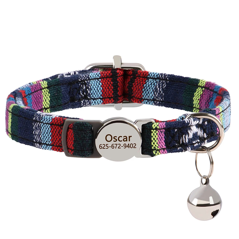Free Personalized Kitten Collar Engraved With Name