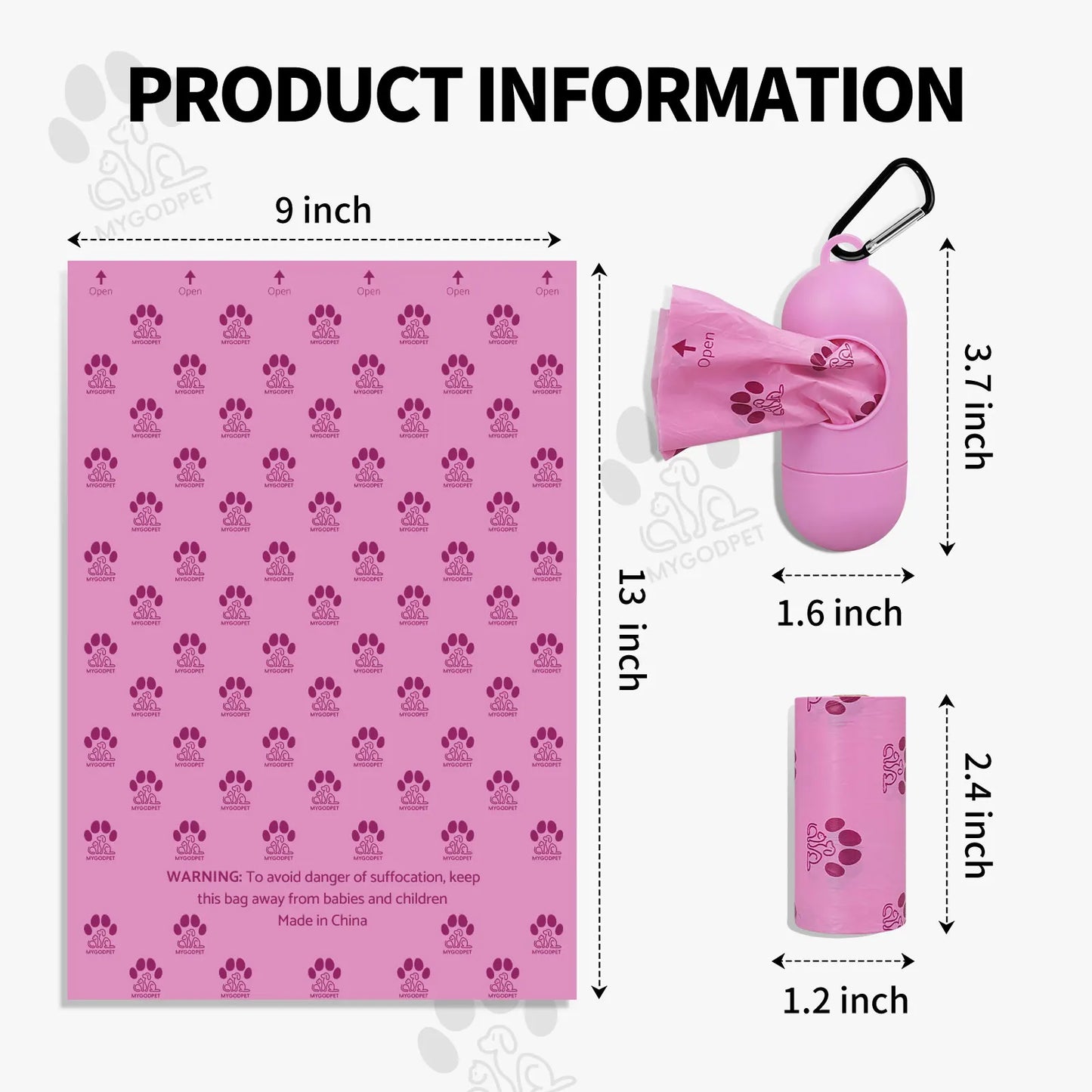 Biodegradable Dog Poop Bags With Dispenser Lavender Scented 150 Count