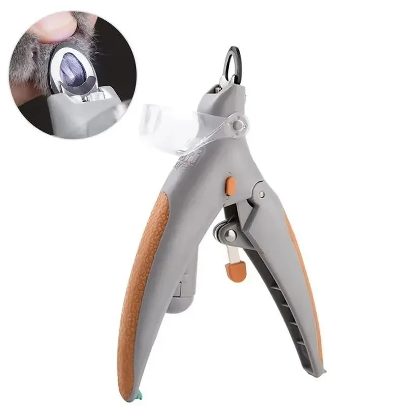 LED Pet Nail Clipper With Integrated Illumination For Dogs Cats