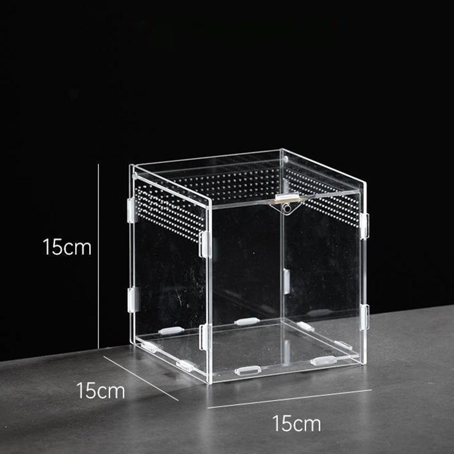 Acrylic Reptile Breeding Box Transparent Terrarium Enclosure