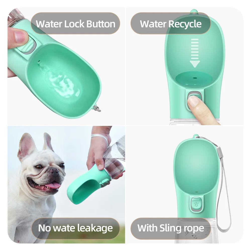 Holapet Portable Dog Water Bottle Leakproof Travel Hydration Bottle