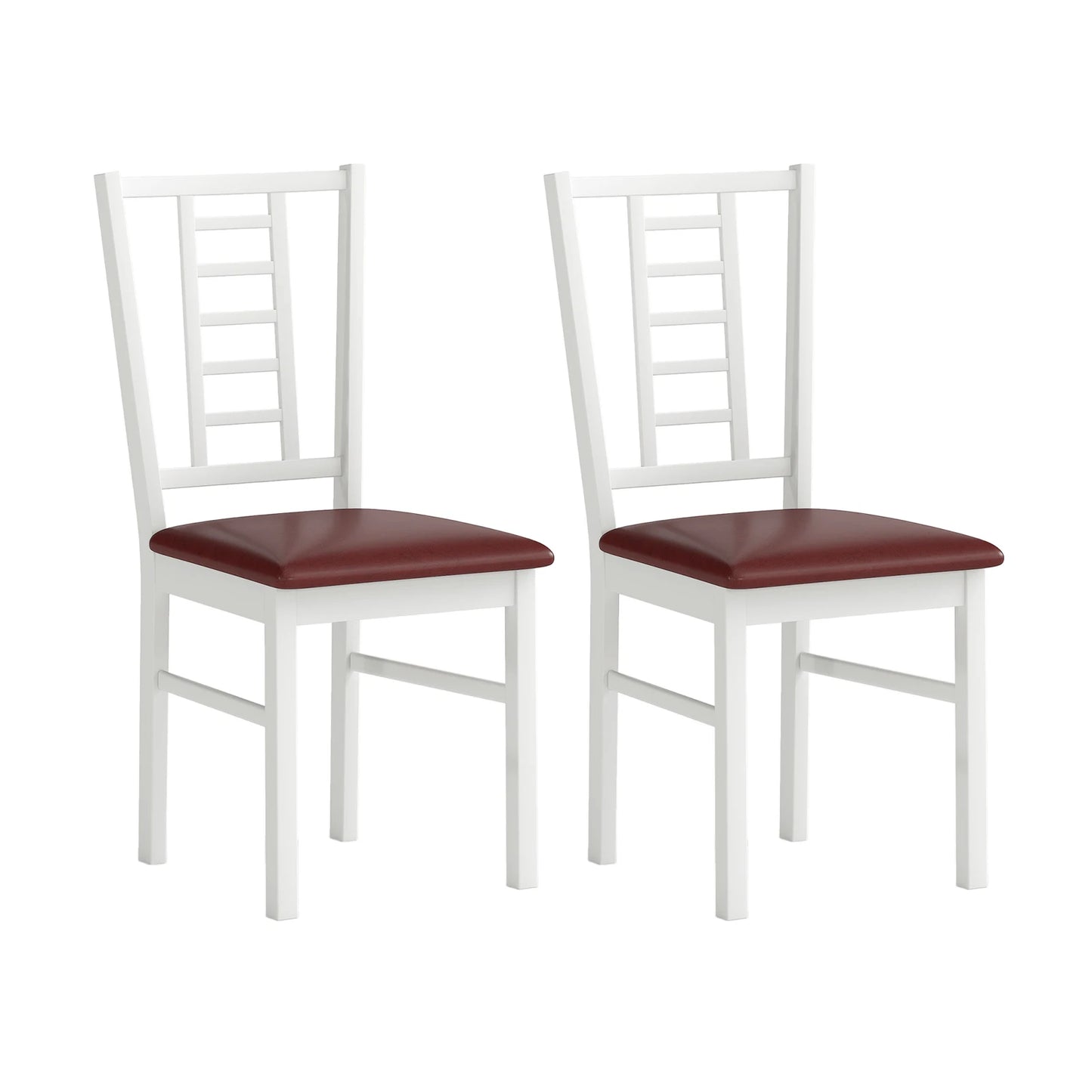 HOMASIS Wooden Dining Chairs With Rubber Wood Frame