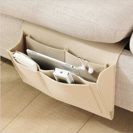 Felt Bedside Storage Organizer For Sofa And Couch Side Pouch