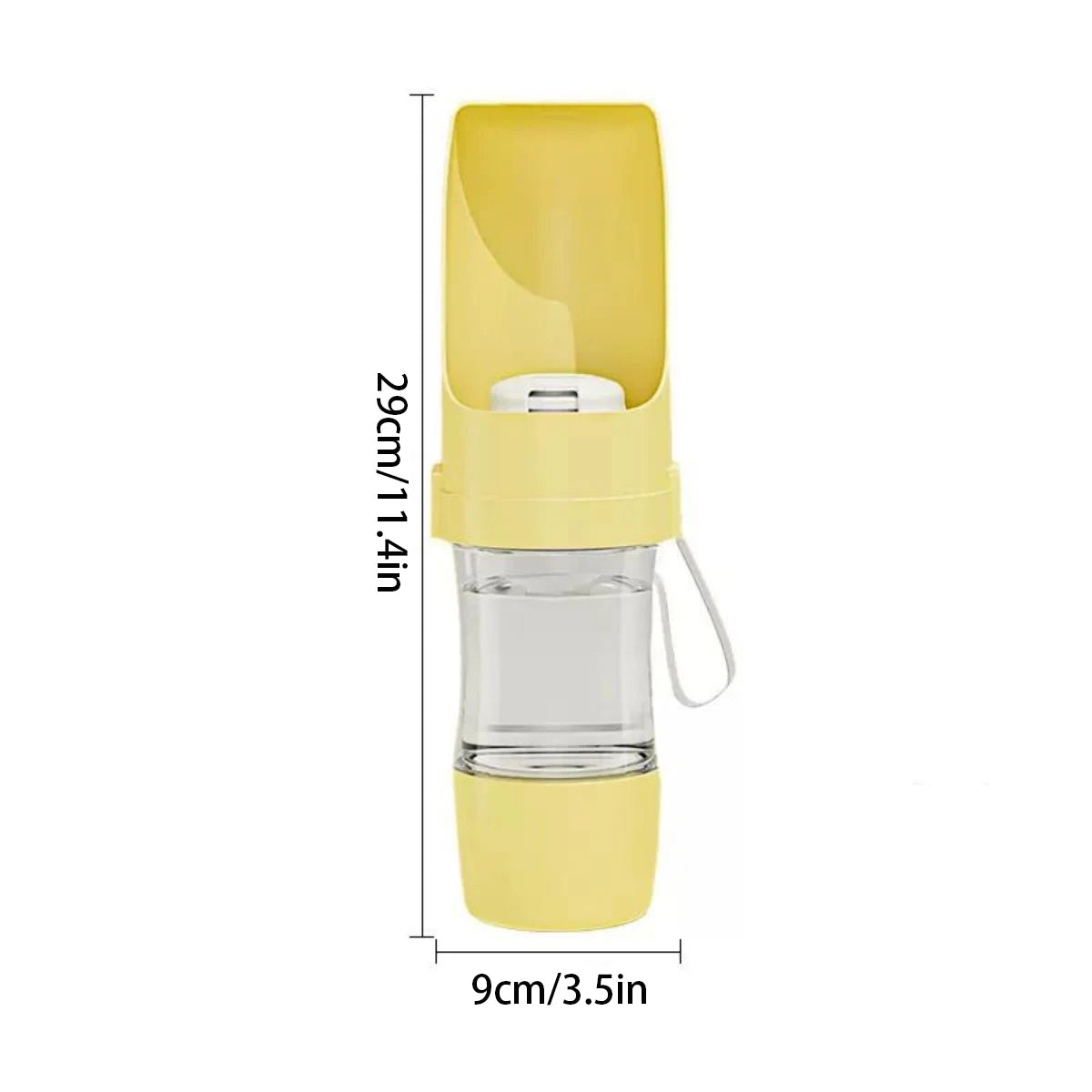 Portable Pet Water Bottle With Food Storage For Pets