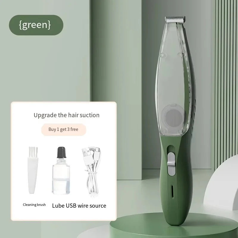 2-In-1 Pet Hair Suction Shaver for Dogs and Cats Rechargeable