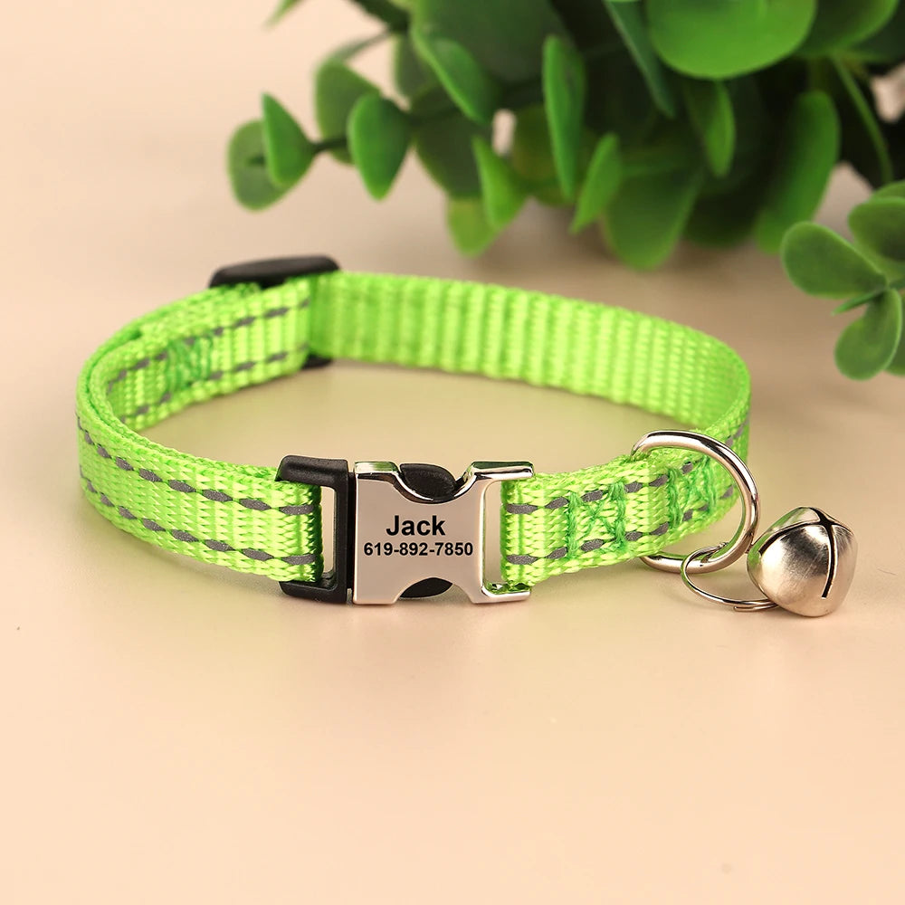 Free Personalized Kitten Collar Engraved With Name