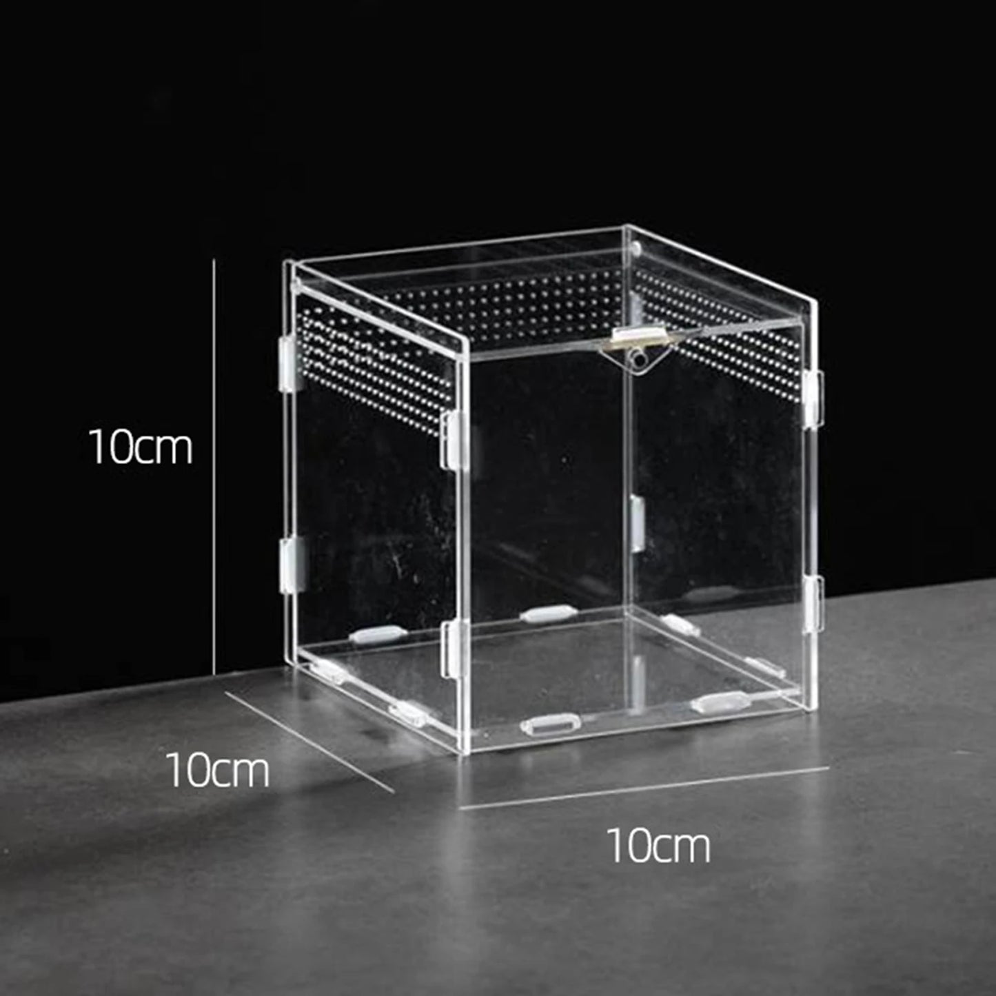 Acrylic Reptile Breeding Box Transparent Terrarium Enclosure