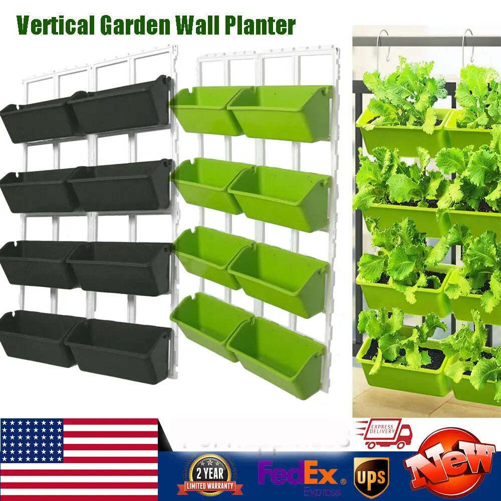 Four Tier Wall Mounted Garden Planter Vertical Raised Bed