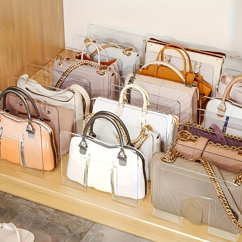 2-Pack Clear Acrylic Handbag Organizers For Purses And Wallets