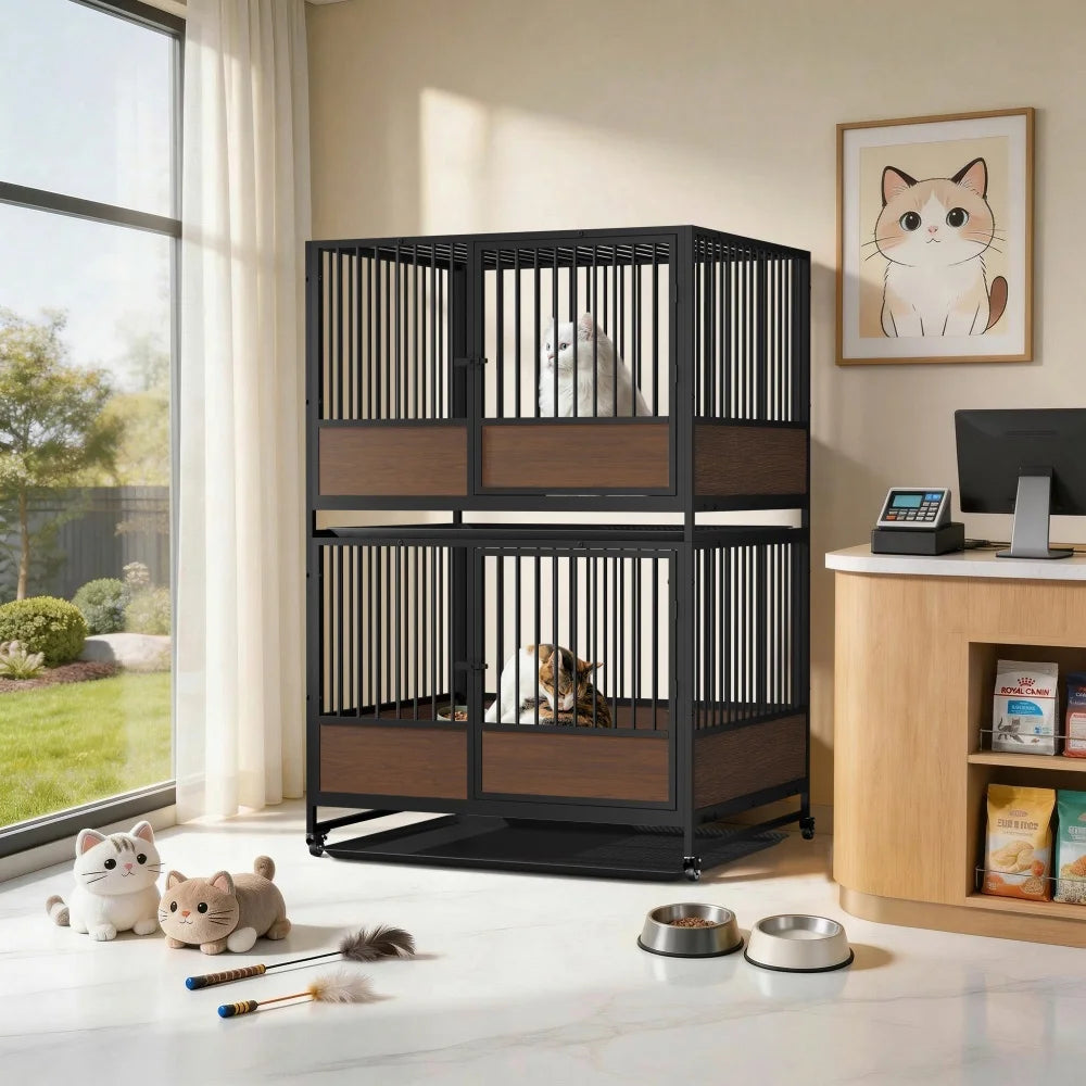 Heavy Duty Metal Cat Cage Enclosure For Cats And Dogs