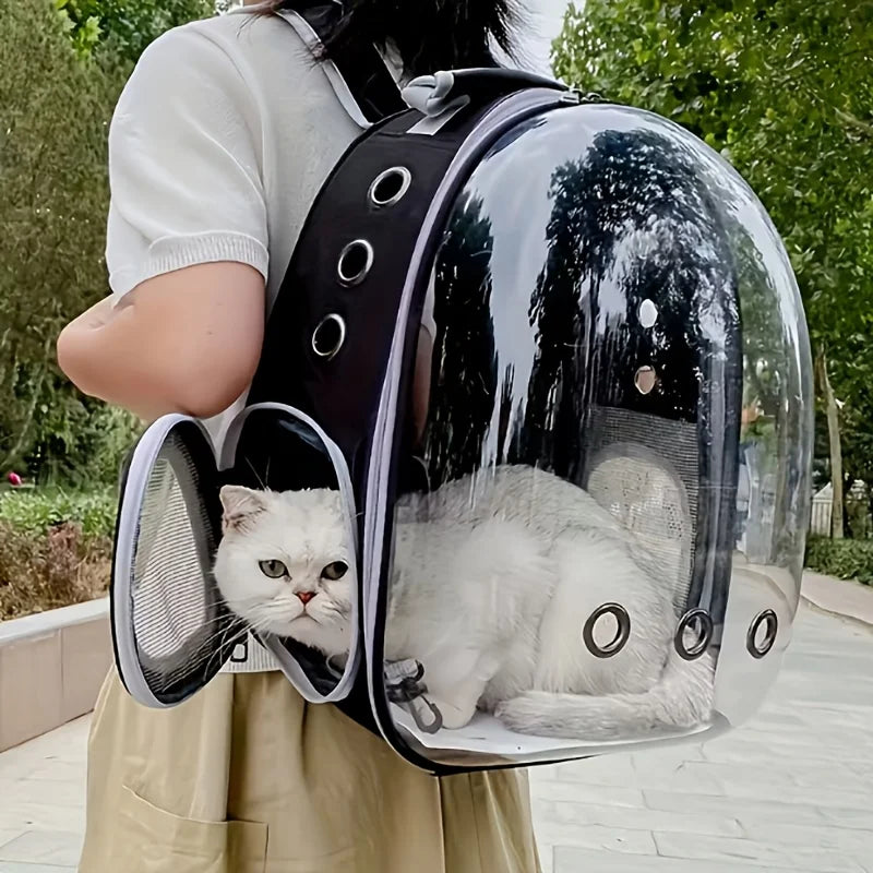 Space Capsule Cat Backpack Pet Carrier for Travel Outings
