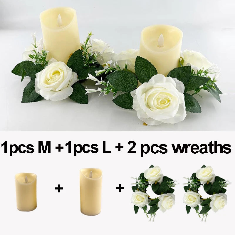Moving Wick LED Candle With Dancing Flame Safe For Kids