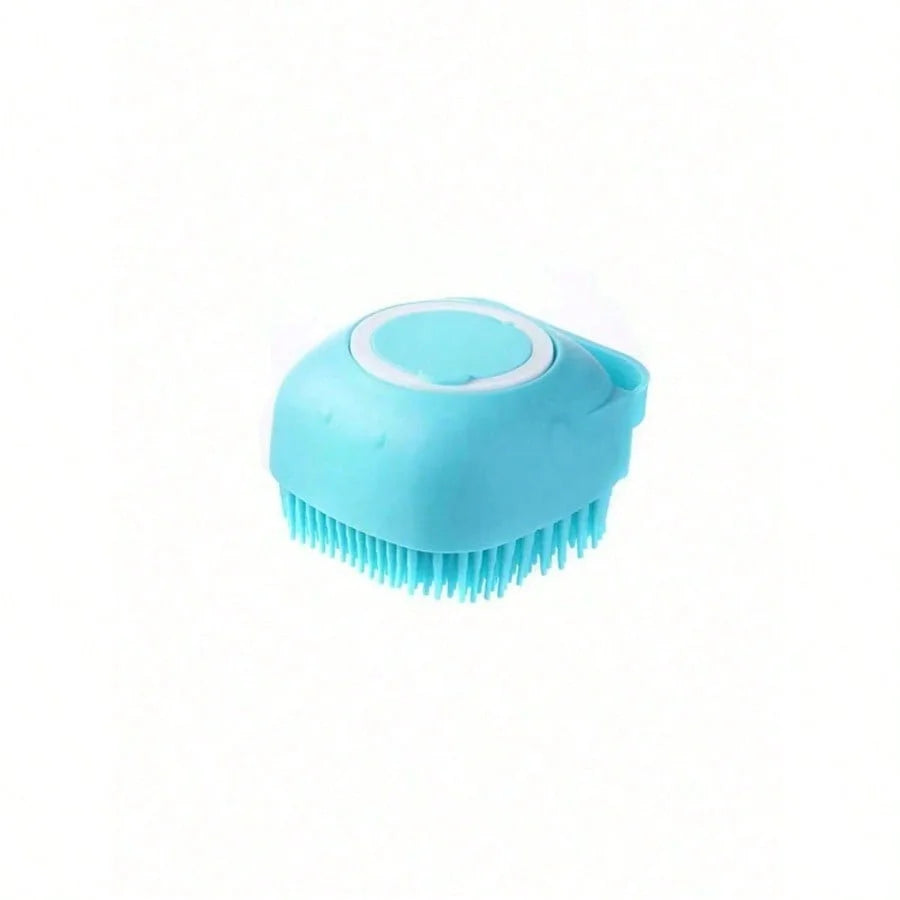 Pet Shampoo Brush With Silicone Dispenser For Dogs And Cats Grooming
