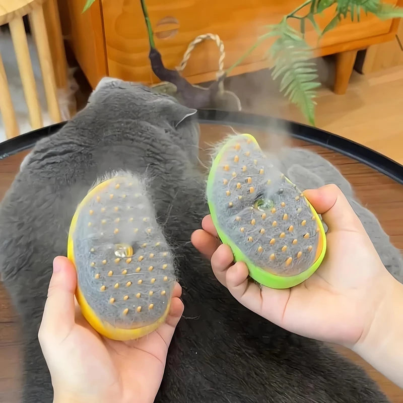 Cat Steam Brush Comb 3in1 Pet Grooming And Hair Care