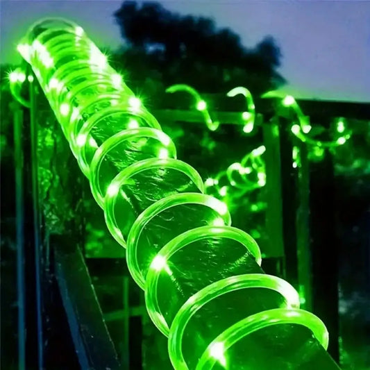 Peach Forest Solar LED Tube Light 100LED Rope String Light