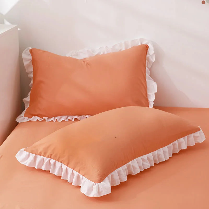 Princess Ruffled Pillowcases For Adults And Kids Premium